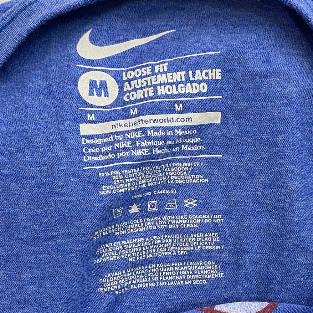 Los Angeles Dodgers MLB Nike Heathered Royal Blue T-Shirt Women's MEDIUM - Picture 9 of 10